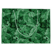 Grüne Blätter (von William Morris) Große Geschenktüte (Rückseite)