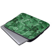 Grüne Blätter (von William Morris) Laptopschutzhülle (Vorne Knopf)
