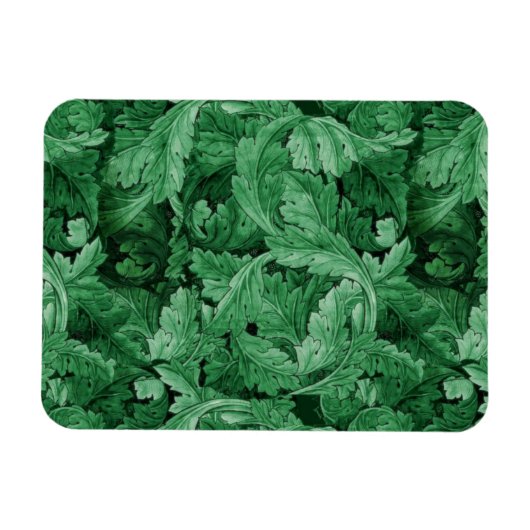 Grüne Blätter (von William Morris) Magnet (Horizontal)
