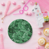 Grüne Blätter (von William Morris) Pappteller (Party)