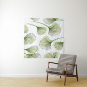 Grüne Blätter Wandteppich (Beispiel (Horizontal))
