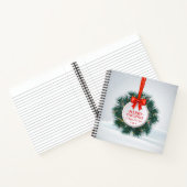 Grüne Blätter Weihnachten | Notebook Notizblock (Innenseite)