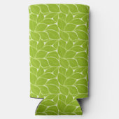 Grüne Blätter weiß Selters Dosenkühler (Rückseite)