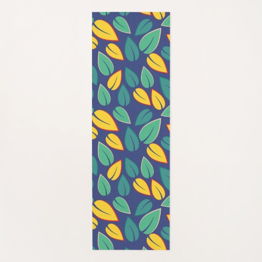 grüne Blätter Yogamatte (Vorderseite)