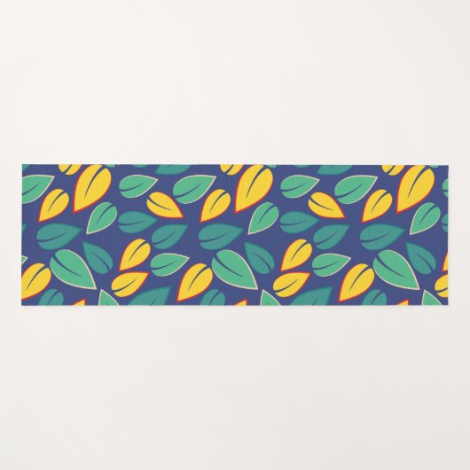 grüne Blätter Yogamatte (Vorderseite (Horizontal))