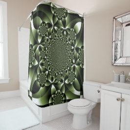 Grüne Blätterblätter Duschvorhang