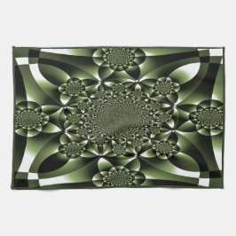 Grüne Blätterblätter Geschirrtuch