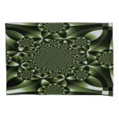 Grüne Blätterblätter Kissenbezug (Vorderseite-Links)