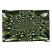 Grüne Blätterblätter Kissenbezug (Vorderseite-Rechts)