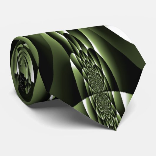 Grüne Blätterblätter Krawatte (Gerollt)