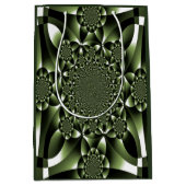 Grüne Blätterblätter Mittlere Geschenktüte (Vorderseite)