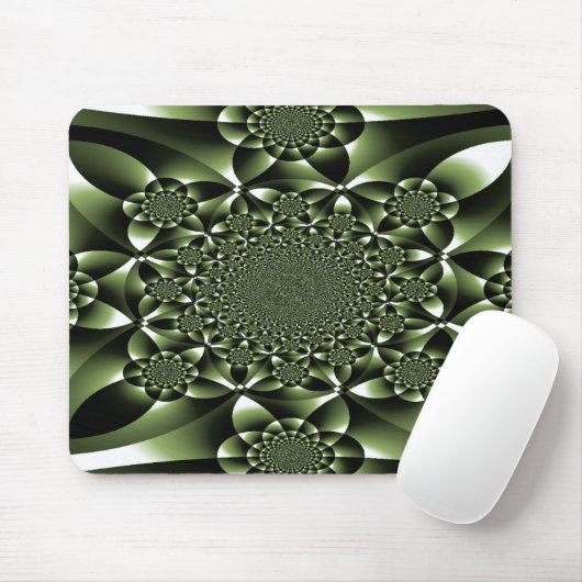 Grüne Blätterblätter Mousepad (Mit Mouse)