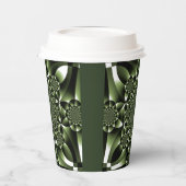 Grüne Blätterblätter Pappbecher (Links)