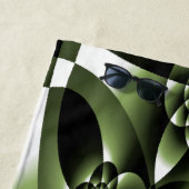 Grüne Blätterblätter Strandtuch (Beispiel)