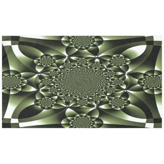 Grüne Blätterblätter Tischdecke (Vorderseite (Horizontal))