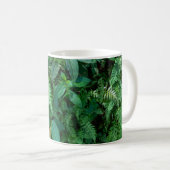 Grüne Blattfarbe Kaffeetasse (VorderseiteRechts)