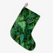 Grüne Blattfarbe Kleiner Weihnachtsstrumpf (Vorderansicht (hängend))
