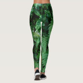 Grüne Blattfarbe Leggings (Rückseite)