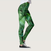 Grüne Blattfarbe Leggings (Rechts)