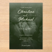 Grüne Blattgemüse, Frühjahrsheirat Acryleinladungen (Vorderseite)