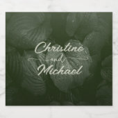 Grüne Blattgemüse, Frühjahrsheirat Bierflaschenetikett (Einzelnes Label)