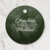 Grüne Blattgemüse, Frühjahrsheirat Geschenkanhänger (Rückseite)