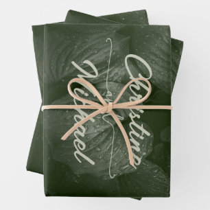 Grüne Blattgemüse, Frühjahrsheirat Geschenkpapier Set