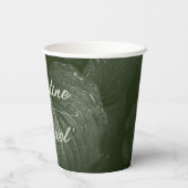 Grüne Blattgemüse, Frühjahrsheirat Pappbecher (Rückseite)