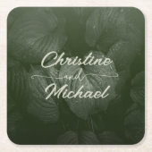 Grüne Blattgemüse, Frühjahrsheirat Rechteckiger Pappuntersetzer (Vorderseite)