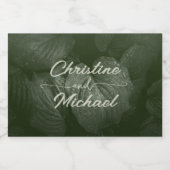 Grüne Blattgemüse, Frühjahrsheirat Schaumweinetikett (Einzelnes Label)