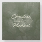 Grüne Blattgemüse, Frühjahrsheirat Steinuntersetzer (Vorderseite)