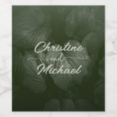 Grüne Blattgemüse, Frühjahrsheirat Weinetikett (Einzelnes Label)