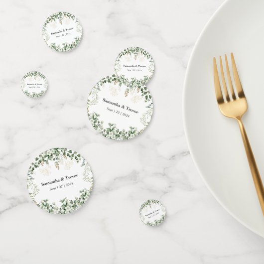 Grüne Blattgold Konfetti (Gruppe)