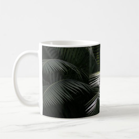 GRÜNE BLATTpflanze Kaffeetasse (Links)