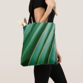 Grüne Blattstruktur Pflanze Streifen Tasche (Von Nahem)