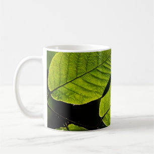 Grüne Blattviertel Kaffeetasse