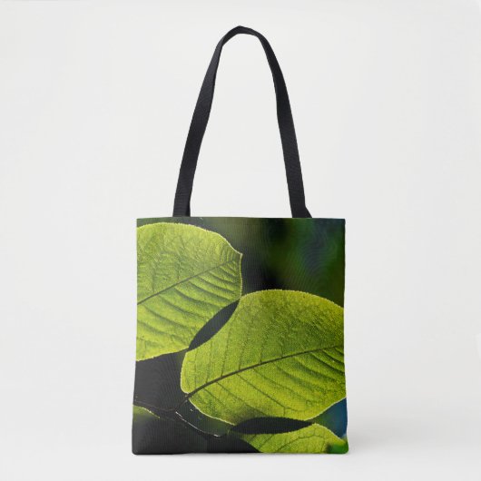 Grüne Blattviertel Tasche (Vorderseite)
