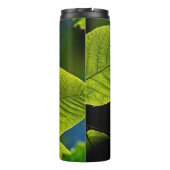 Grüne Blattviertel Thermosbecher (Rückseite)