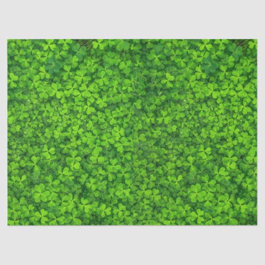 Grüne Blattwolken mit Wassertropfen Seidenpapier (Vorderseite)