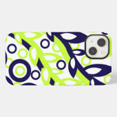 Grüne Blaue Blätter iPhone Hülle (Rückseite (Horizontal))