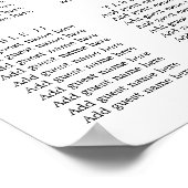 Grüne blaue Blätter mit grünem Blattwerk Poster (Ecke)