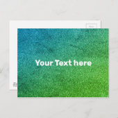 Grüne blaue Farbe Gradient Ombre Textur Textur Postkarte (Vorne/Hinten)