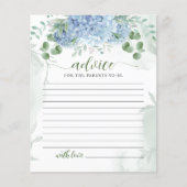 Grüne Blaue Hydrangea Beratung Eltern Kinderdusche (Vorderseite)