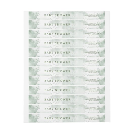 Grüne blaue Hydrangea Die Junge Baby-Dusche (Bogen)