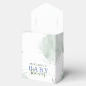 Grüne blaue Hydrangea Die Junge Babydusche Favo Geschenkschachtel (Geöffnet)