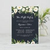 Grüne blaue Nacht vor dem Probe Einladung (Stehend Vorderseite)