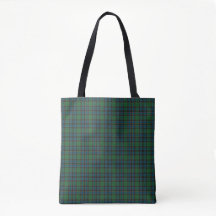 Grüne Blaue Orange Karierte Tartan-Tasche