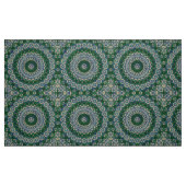 Grüne, blaue und graue Mandala Stoff (Fat Quarter (45,7 x 55,9 cm))