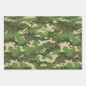 Grüne, blaue und grüne Camouflage Camouflage Geschenkpapier Set (Vorderseite 3)