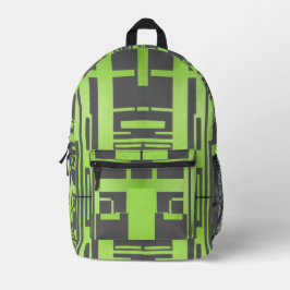 Grüne Blockade Bedruckter Rucksack